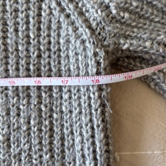 Sanctuary Gray Knit Chunky Slouchy Alpaca Blend Sweater size XL - Picture 9 of 9